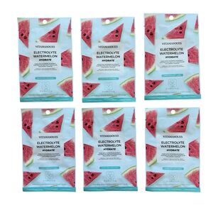 Vitamasques Electrolyte Watermelon Hydrating Sheet Mask Bundle 6 Vegan Skincare
